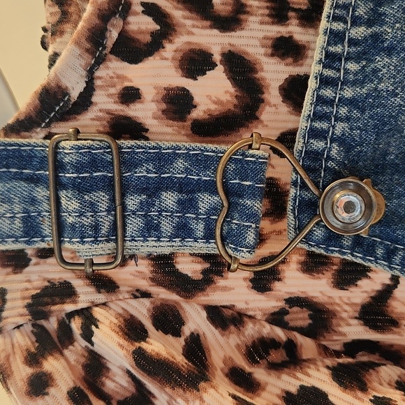 2 PC Jumper Set. Kitty Cat Denim & Animal Print Set. NWT Mix n Match Style! - Picture 9 of 16